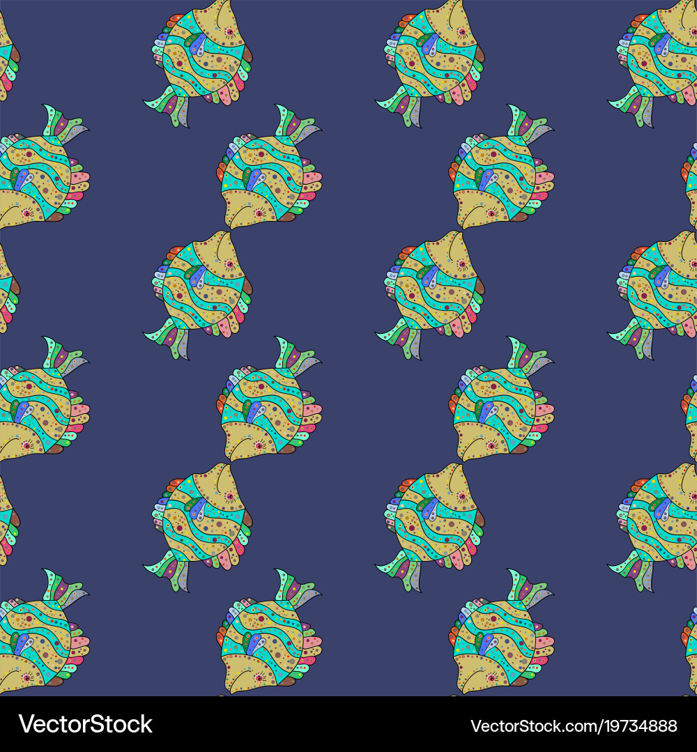 Seamless pattern modern stylish texture repeating Vector Image
