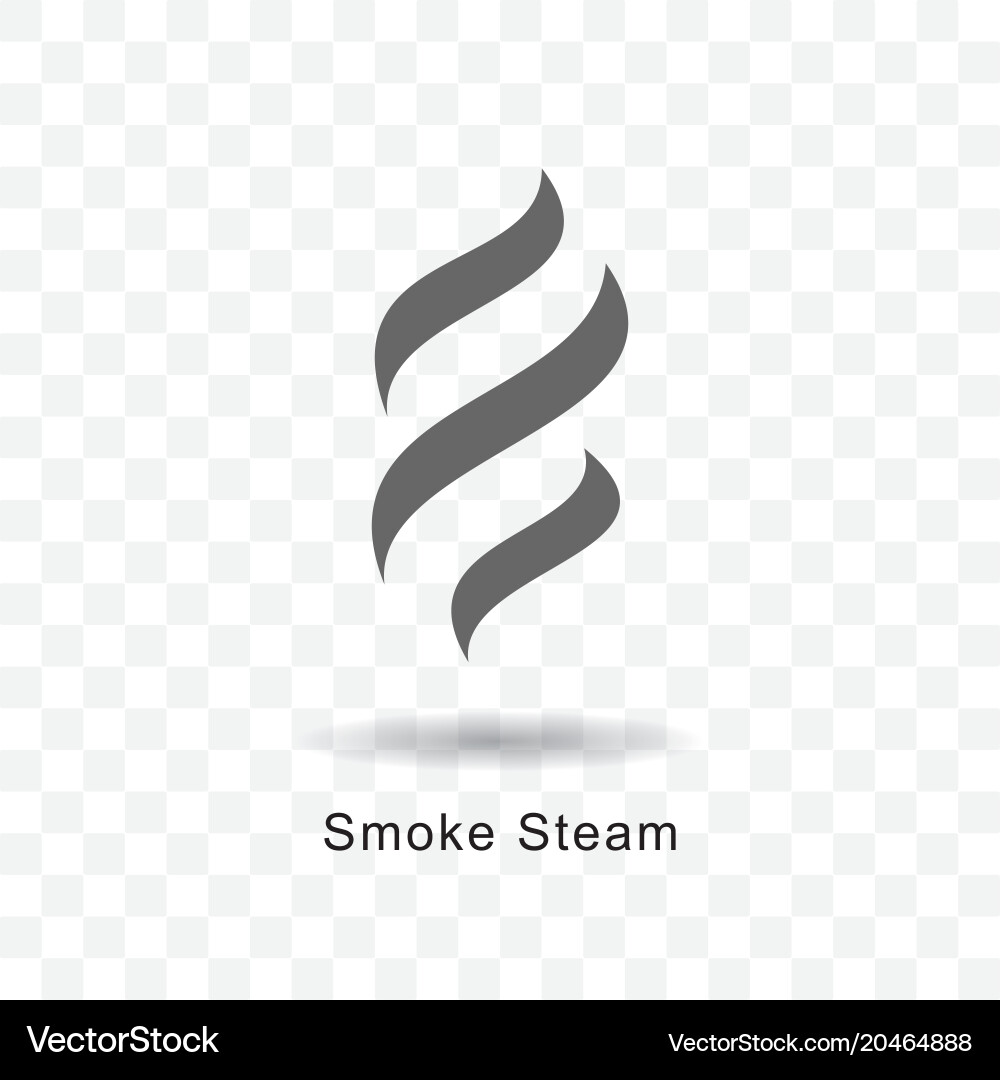 Smoke steam icon Royalty Free Vector Image - VectorStock