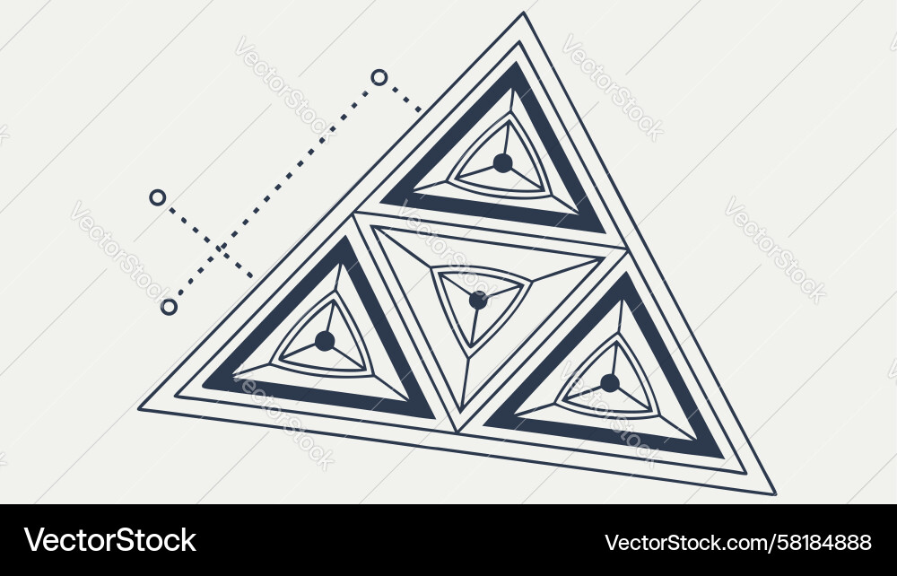 Triangular Geometric Abstract Pattern Vector Image