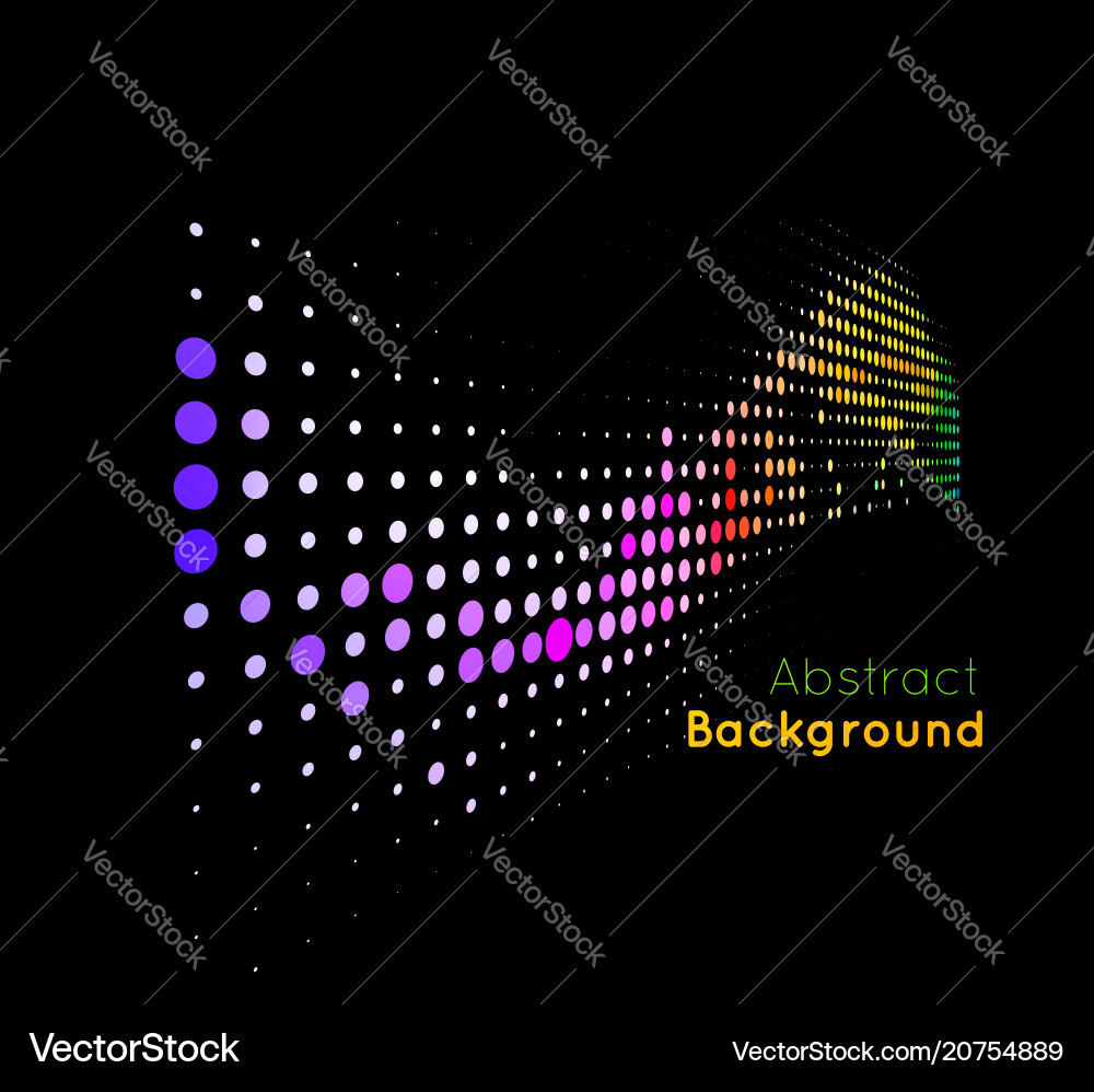 Abstract Colorful Halftone Background Vector Image
