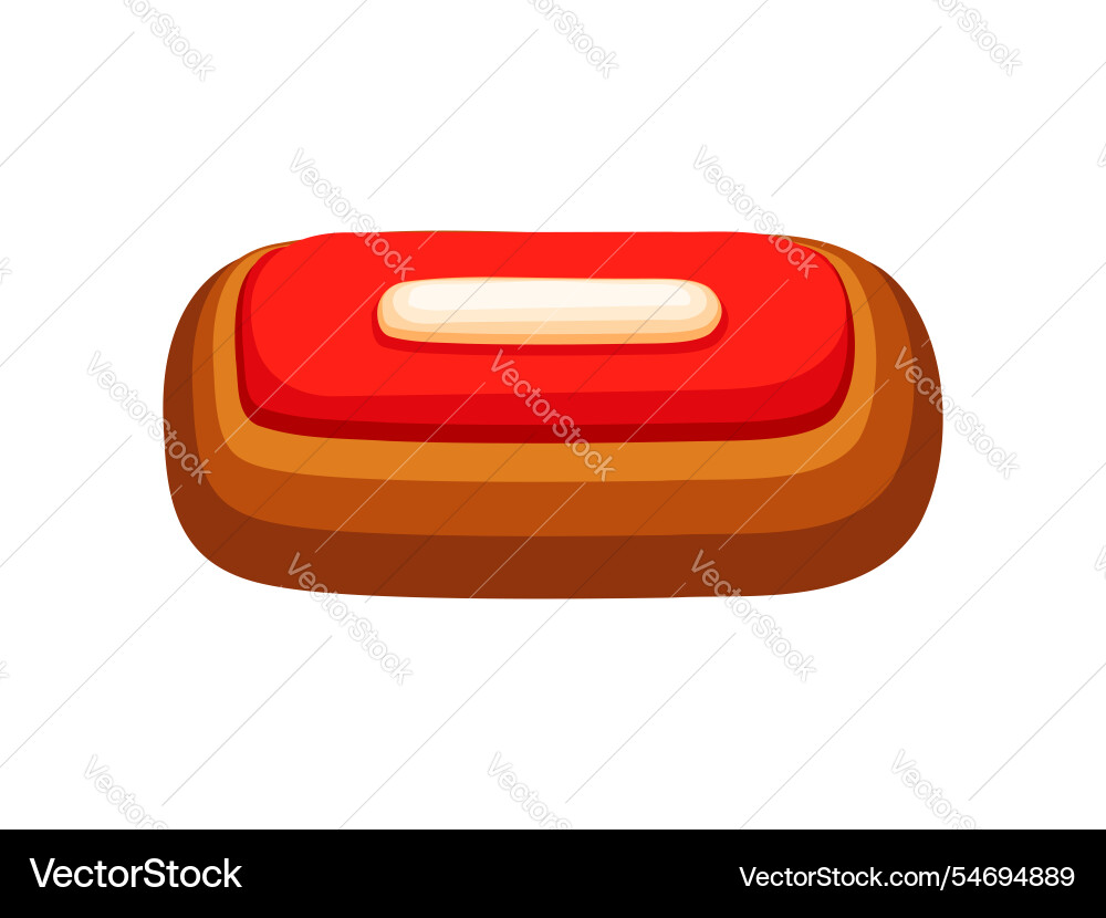 Cartoon christmas gingerbread cookie dash symbol Cartoon christmas gingerbread cookie dash symbol vector image