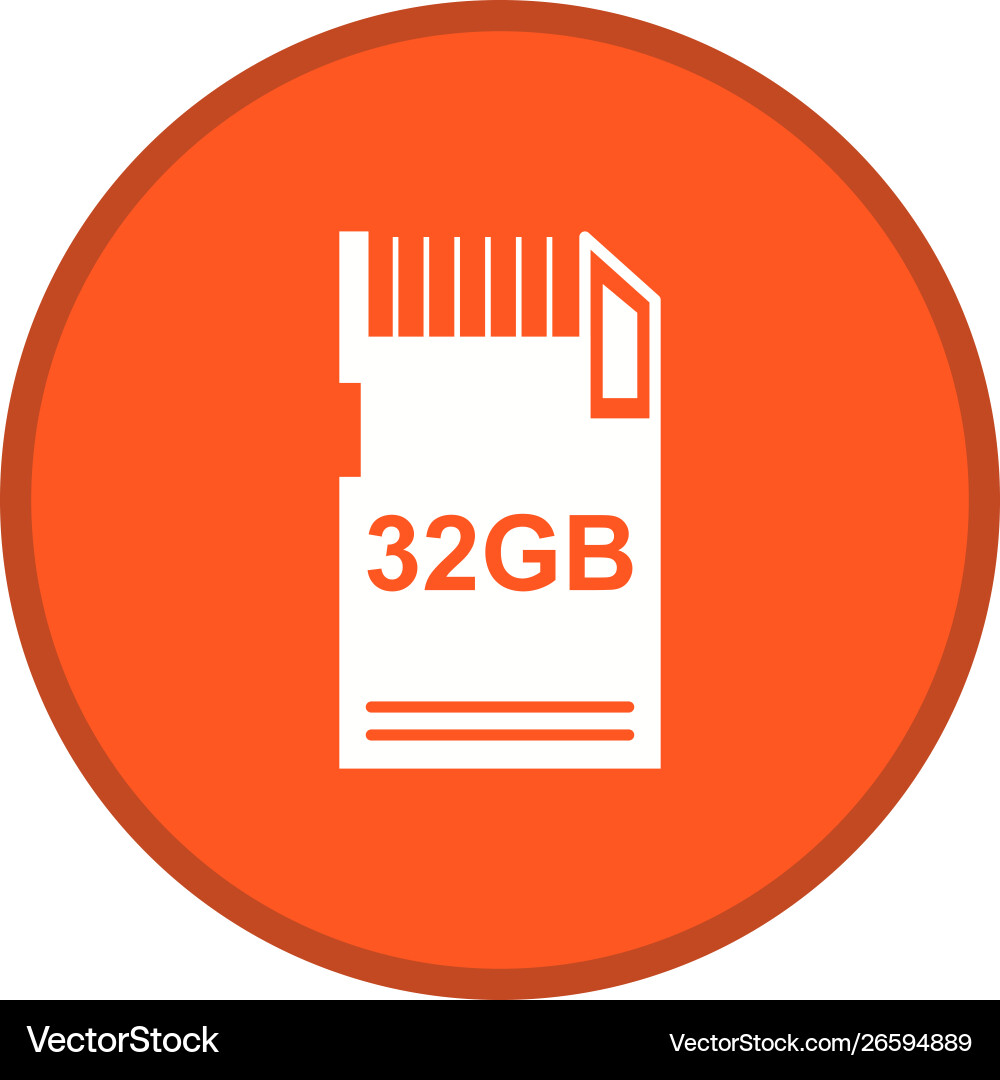 Data storage glyph multi color background vector image