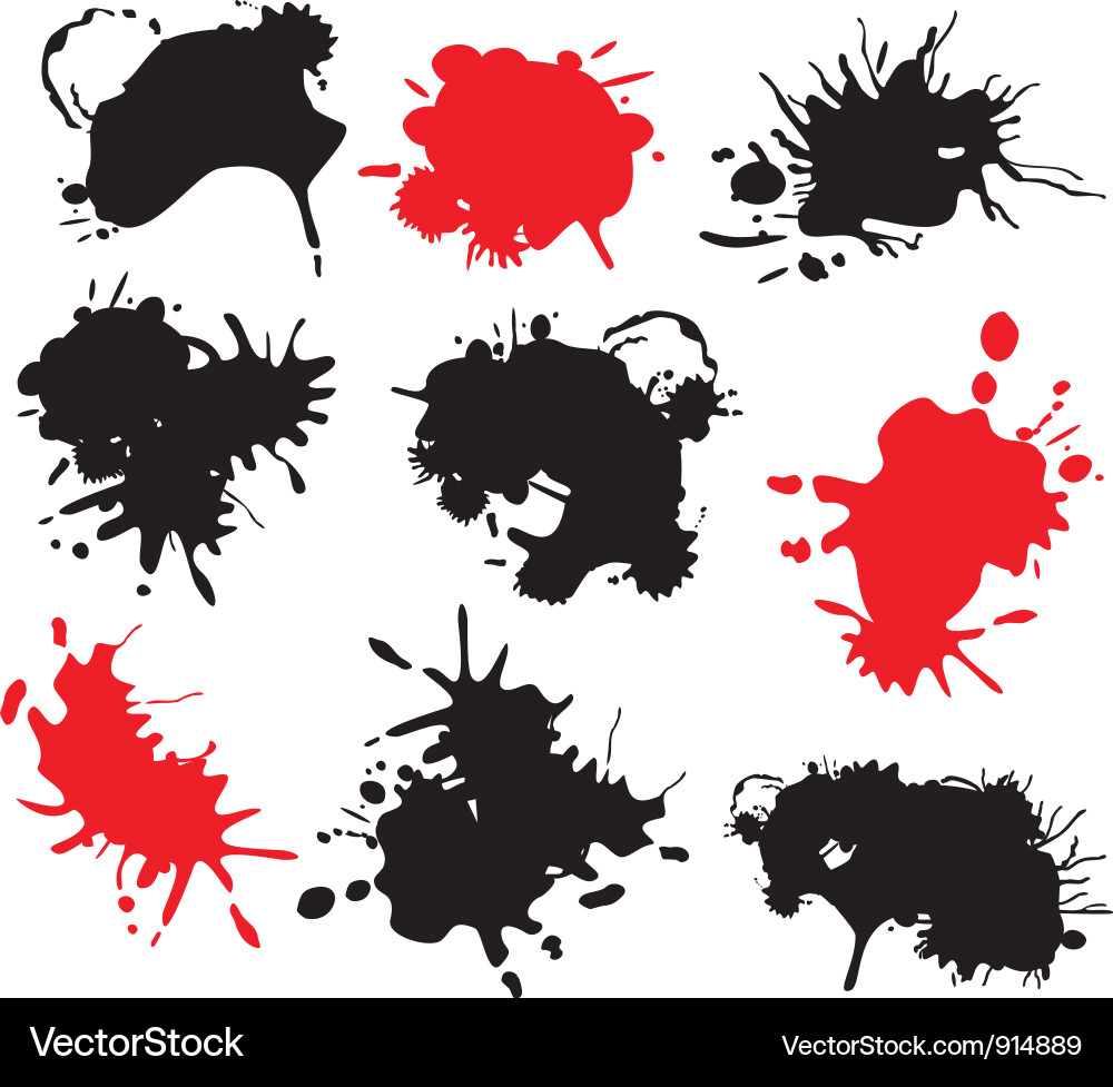 Ink Splats Vektorbild