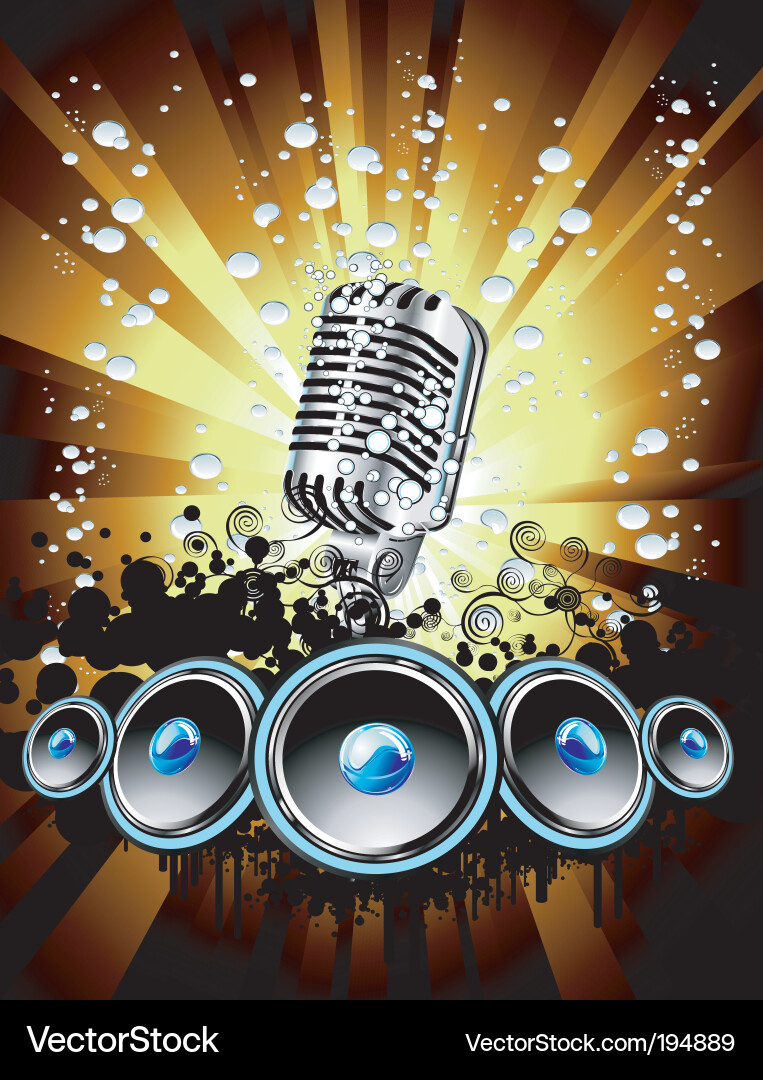 Music Party Background Vector Image