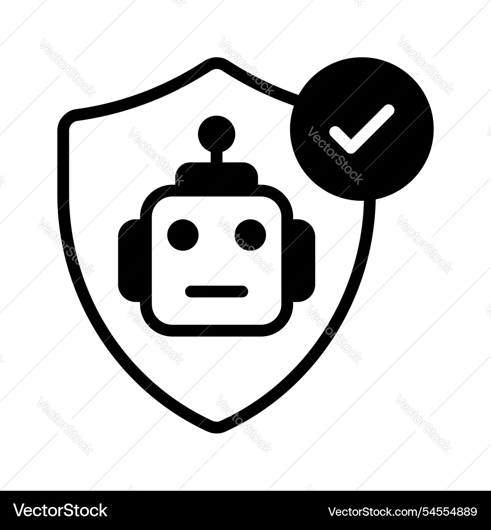 Robot security Vector Image