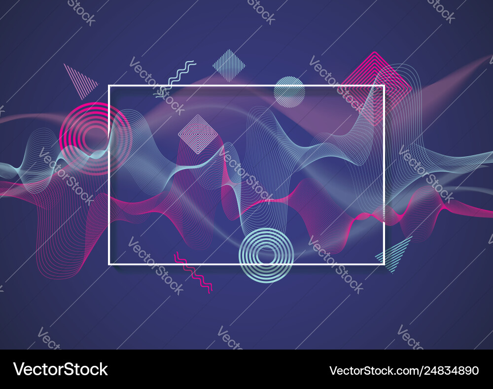 Abstract background from transparent waves