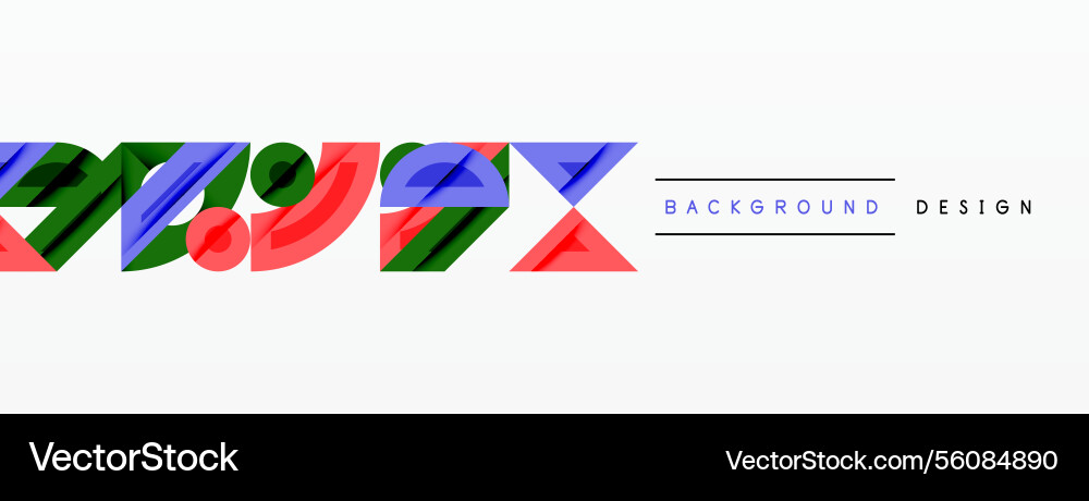 Abstract geometric background with shapes vector image