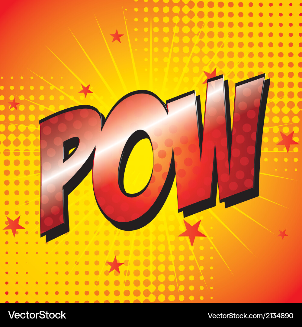 Dynamic Pop Art Explosion Vector Image