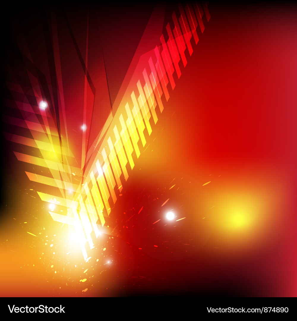 Dynamic Red Abstract Sparks vector image