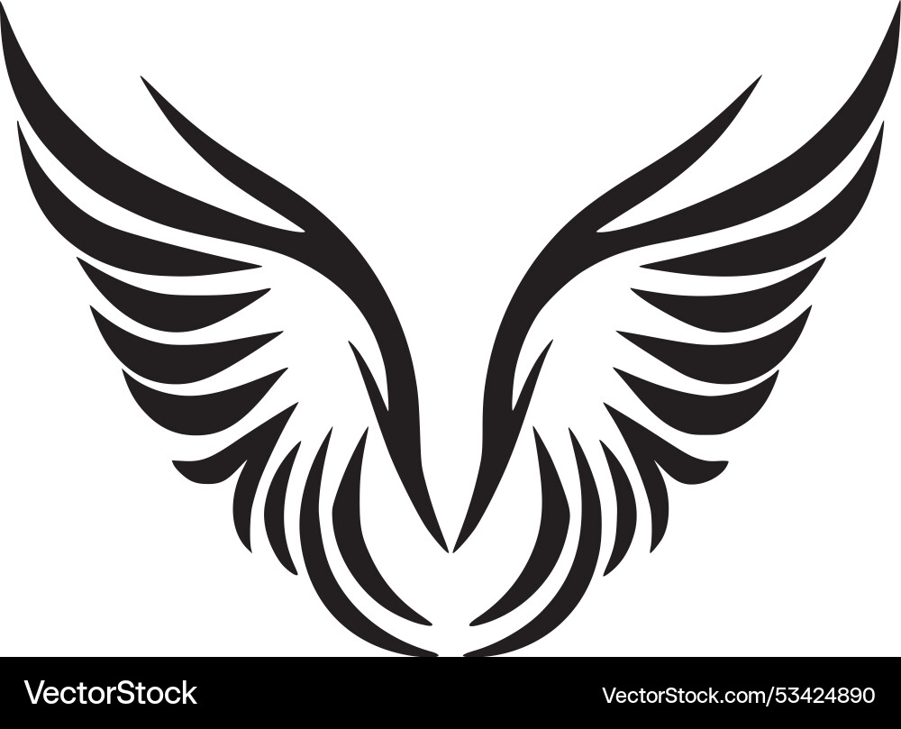 Engelsflügel - hochwertiges Logo ideal Engelsflügel - hochwertiges Logo ideal vektorbild