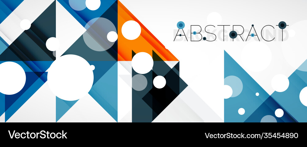 Geometric abstract background techno color vector image