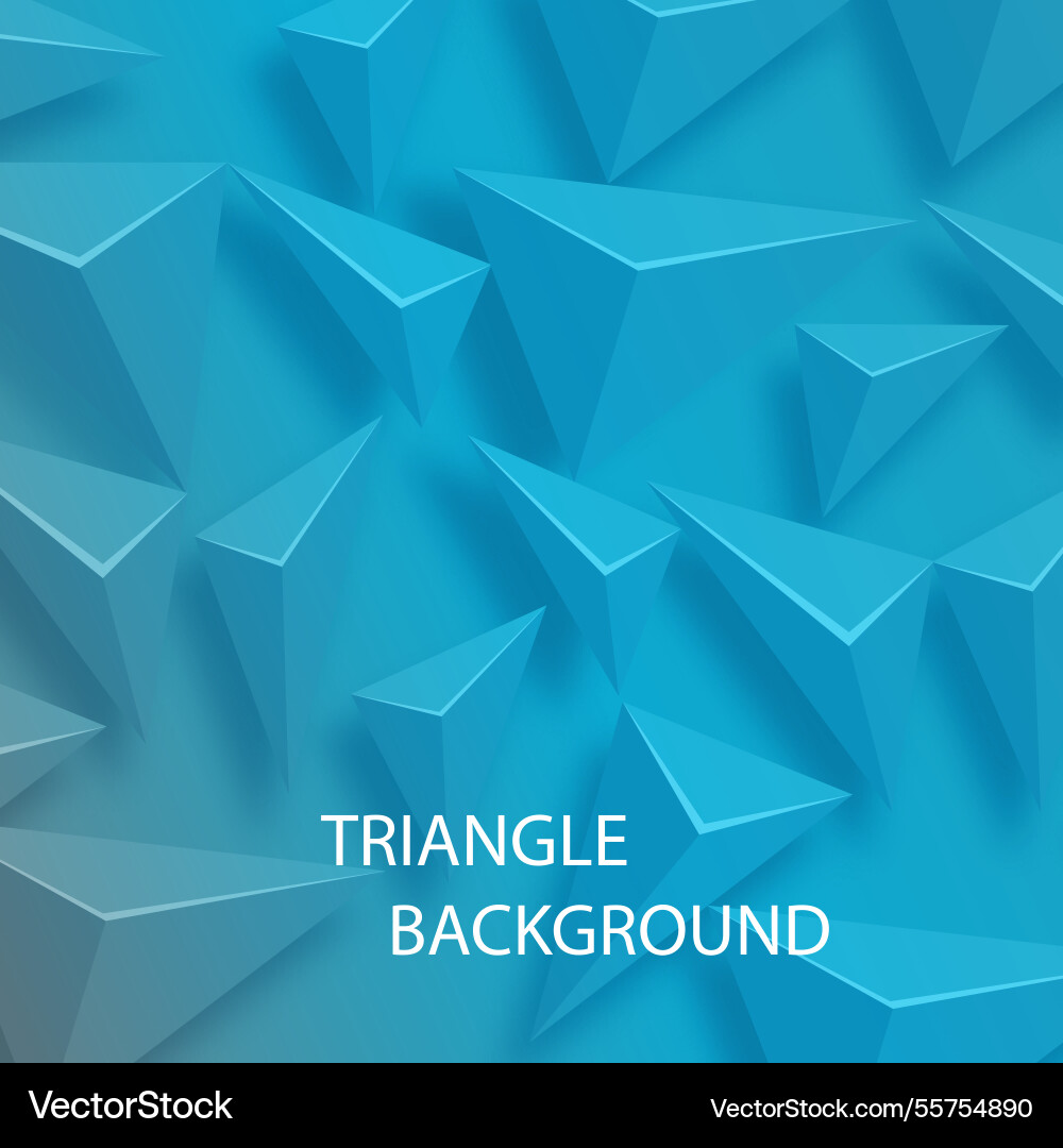 Geometric background with triangles Vector Image