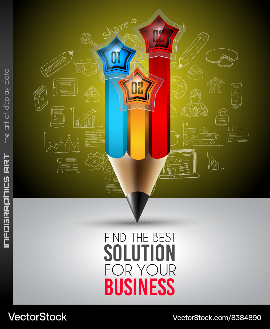 Infographics complex layout with option buttons vector image