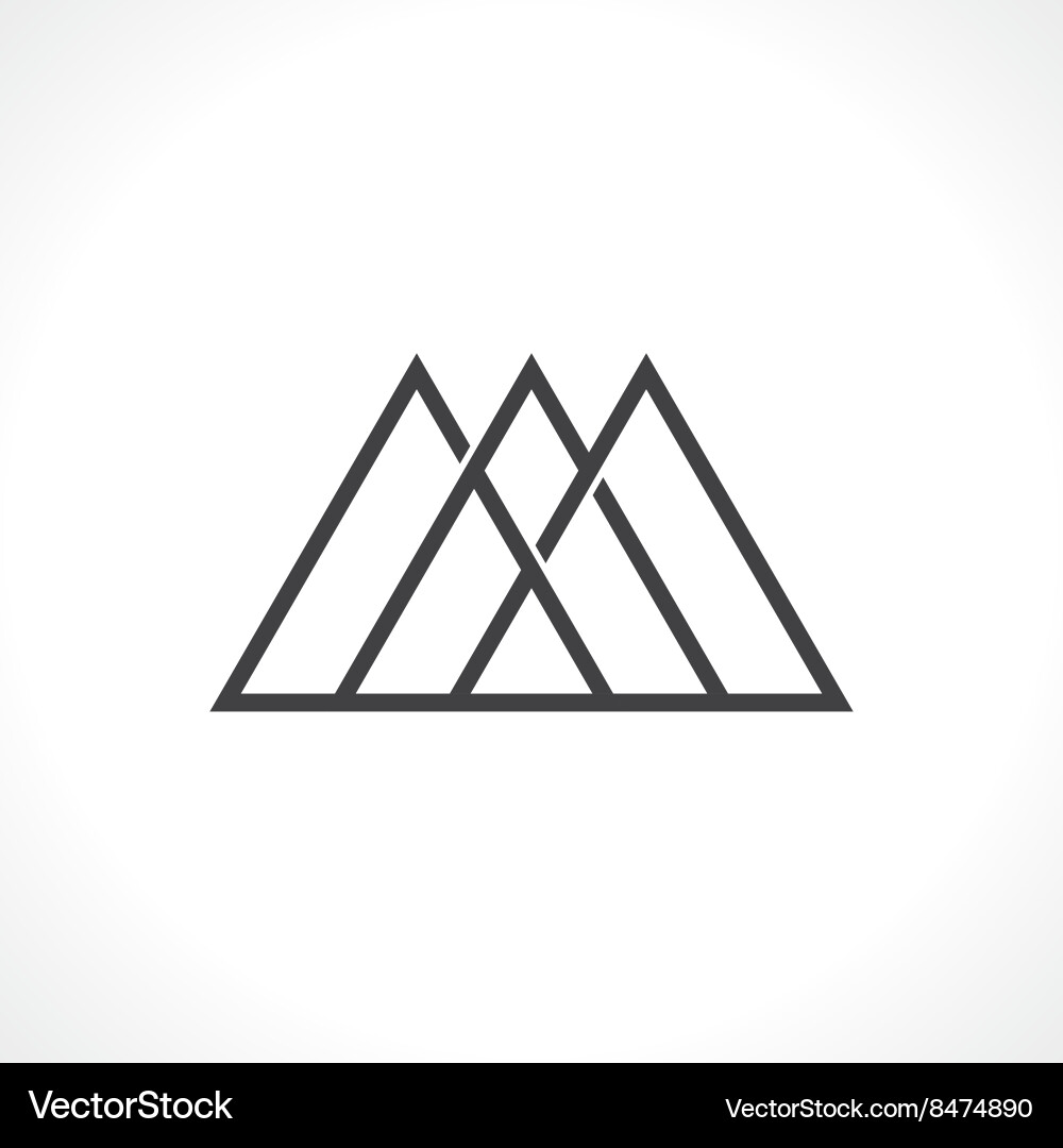 Intersecting Shapes vector image