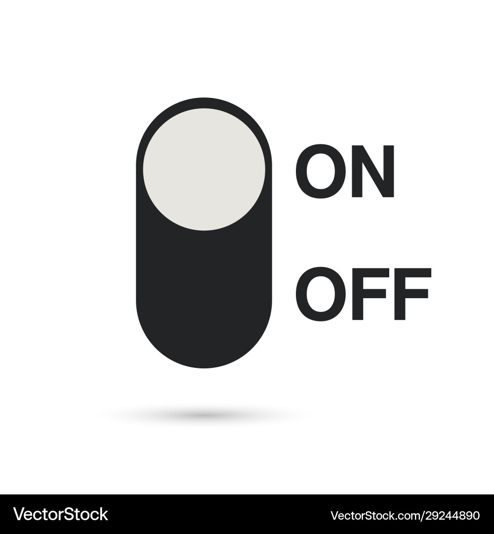 On off icon switch button On off icon switch button vector image