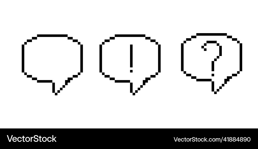 Retro pixel message 8 bit style art Retro pixel message 8 bit style art vector image