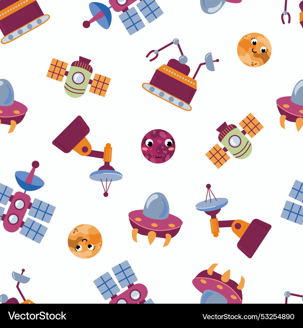 Seamless pattern with children vector image