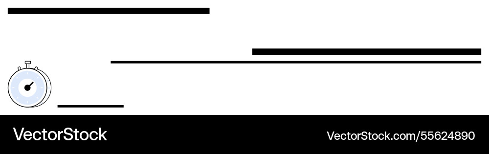 Stopwatch highlighting progress with minimalist Stopwatch highlighting progress with minimalist vector image