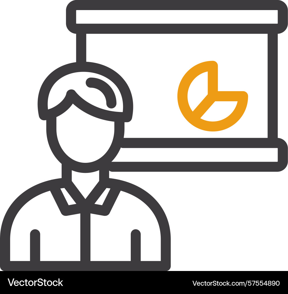 Training session two color icon Vector Image
