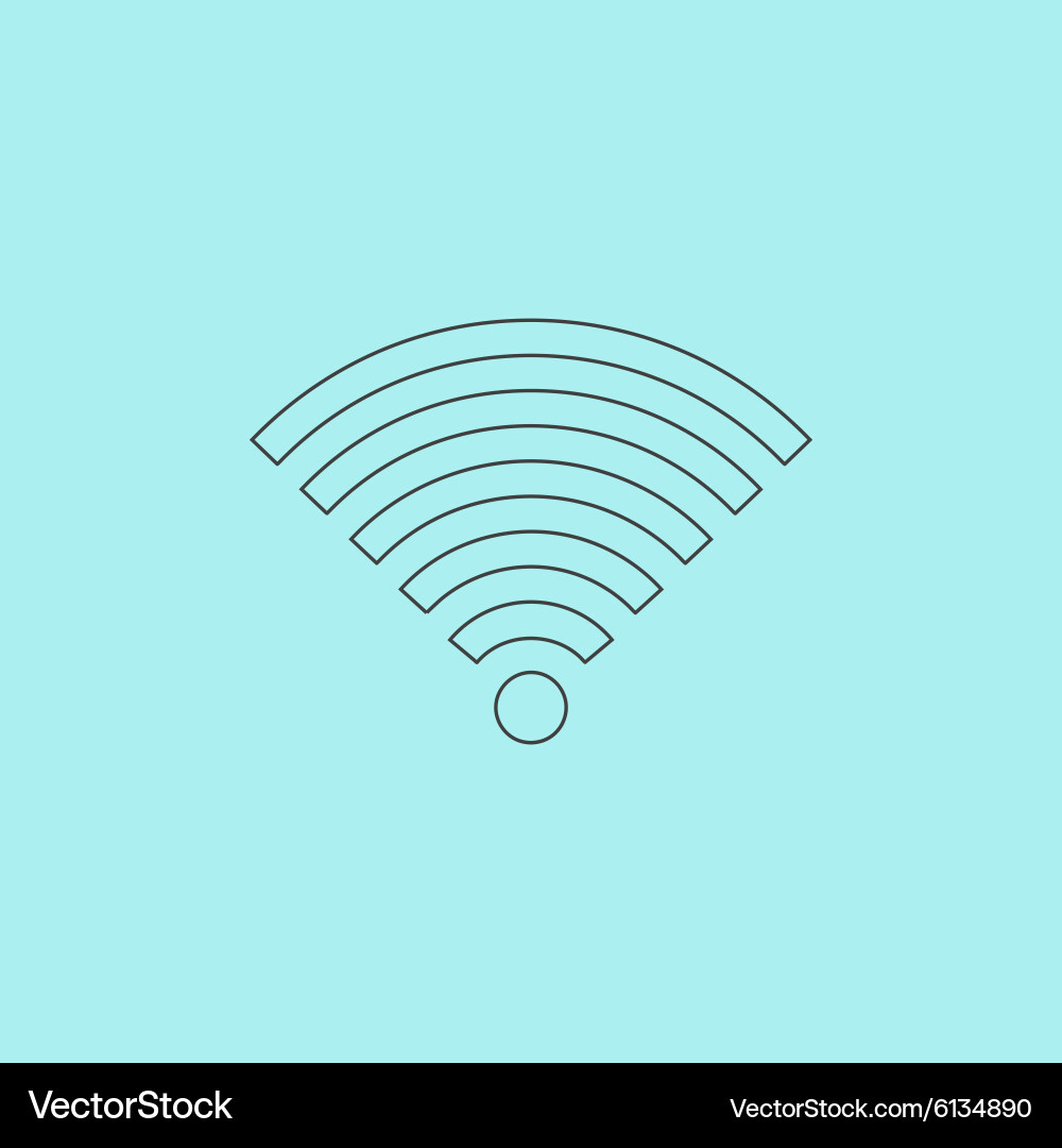 Wireless network symbol Vector Image
