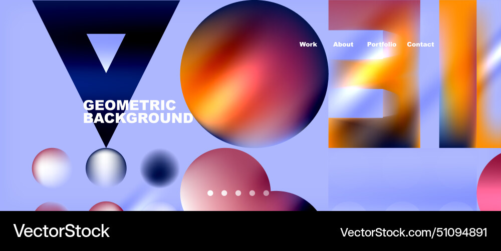 A geometric background with triangle circle A geometric background with triangle circle vector image