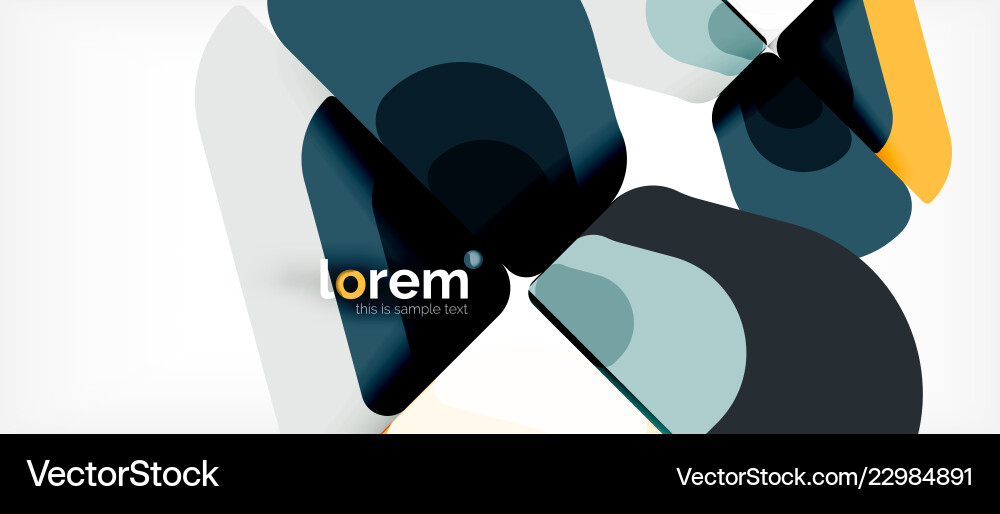 Abstract background multicolored geometric shapes Vector Image