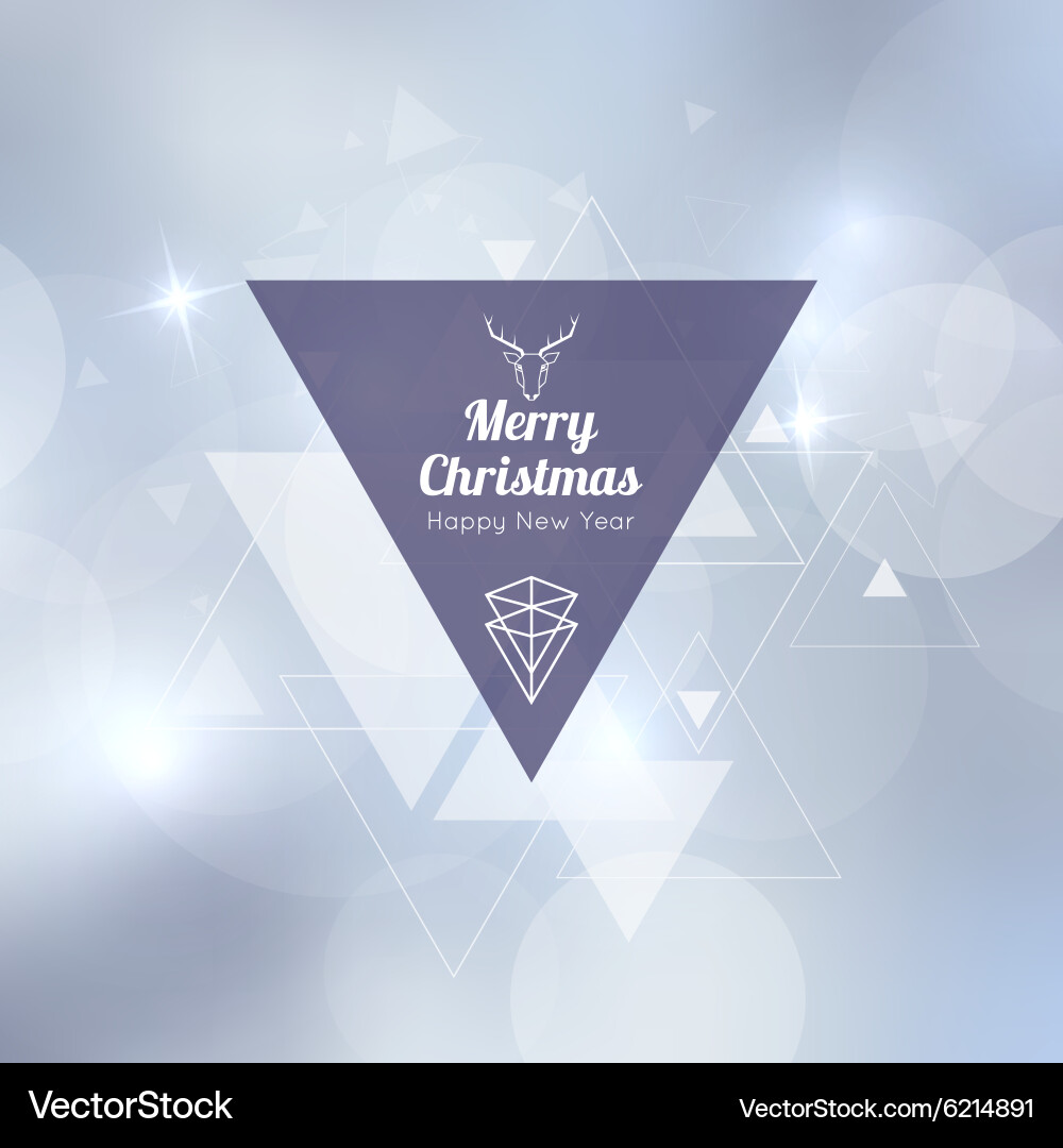 Abstract Triangular Blur Background vector image