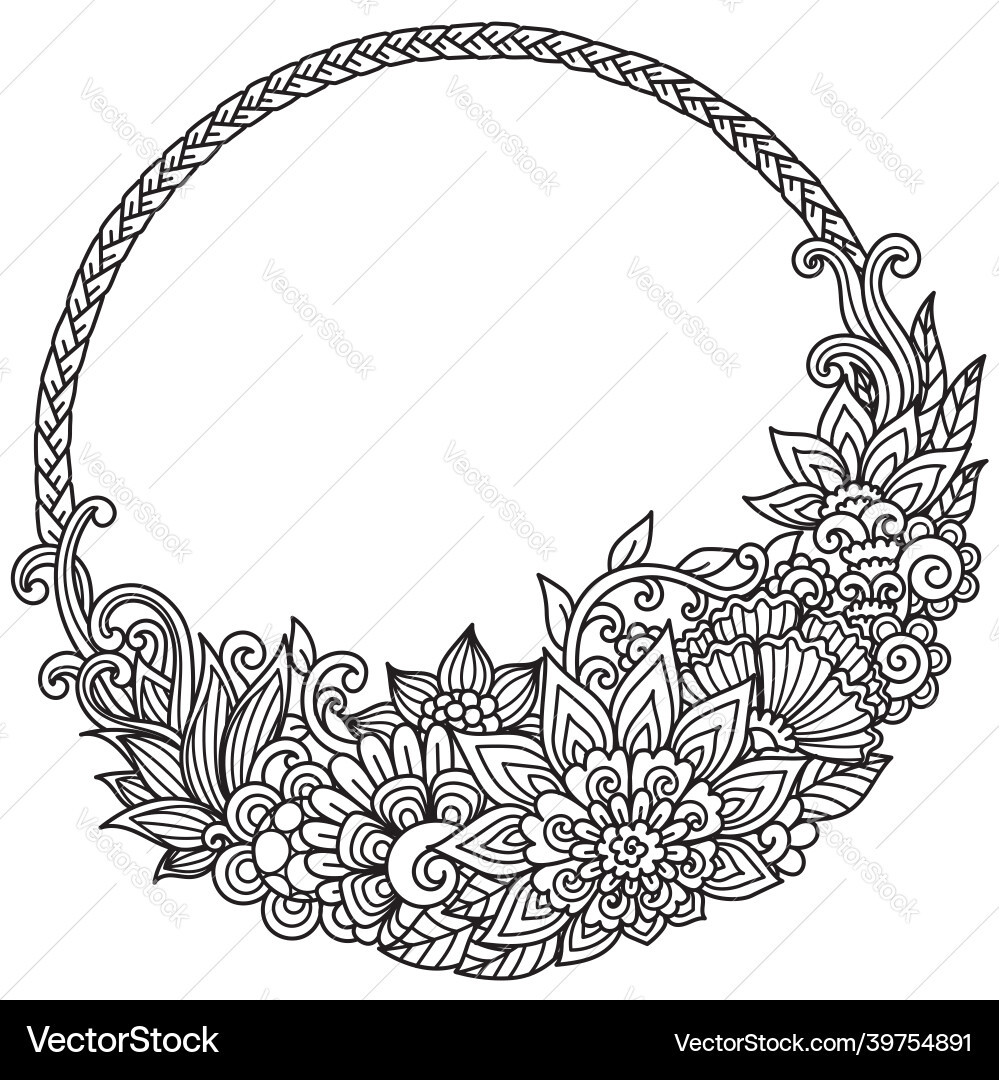Circle mandala Circle mandala vector image