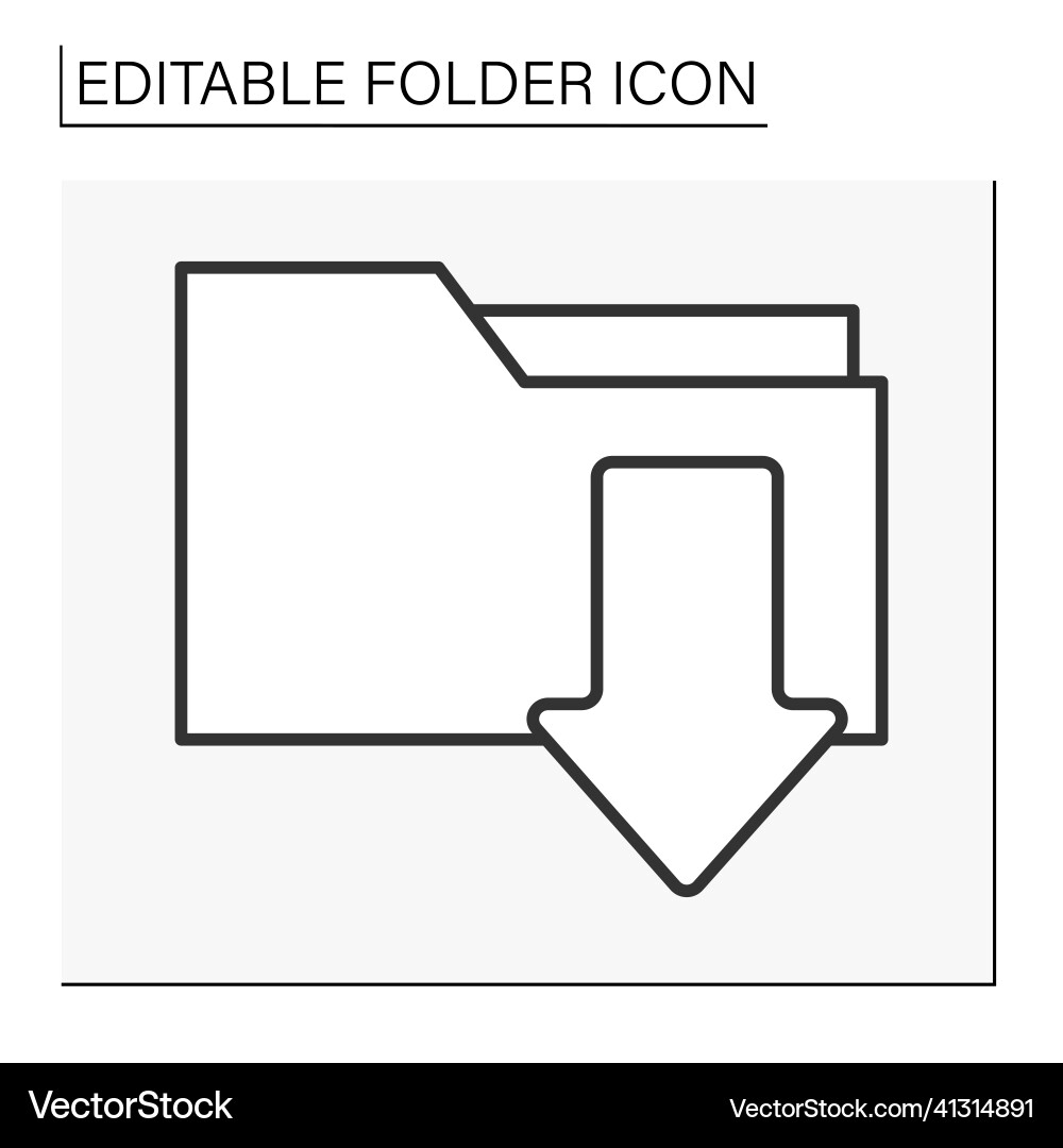 Document case line ico Document case line ico vector image