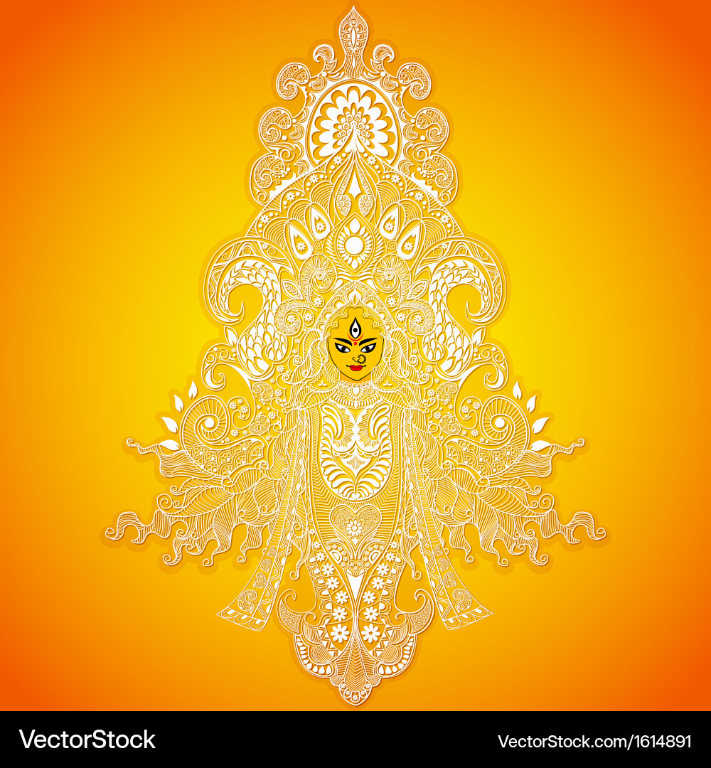 Durga puja vector image