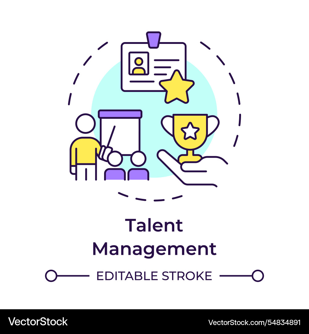 Employee lifecycle multi color concept icon Employee lifecycle multi color concept icon vector image