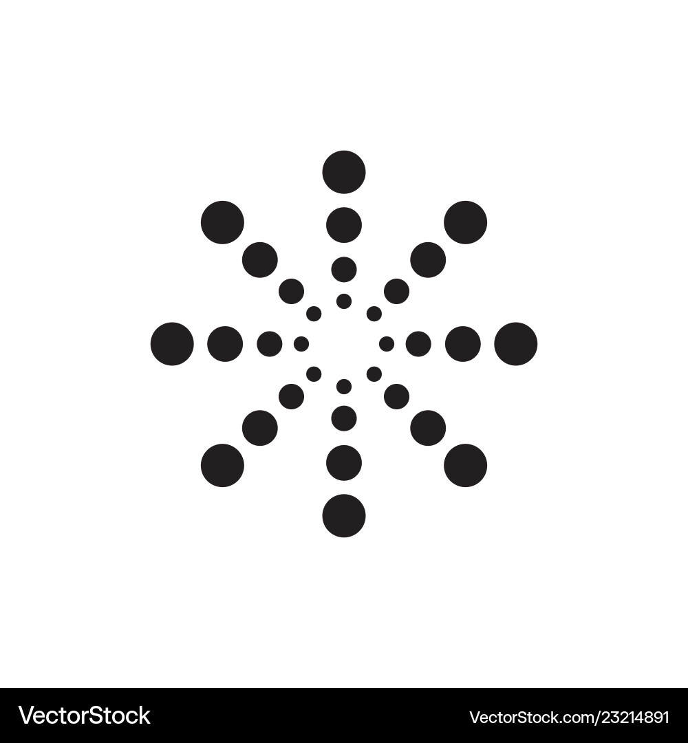 Halftone dots forms Halftone dots forms vector image