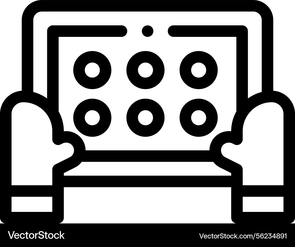 Play button icon thin linear style design Play button icon thin linear style design vector image