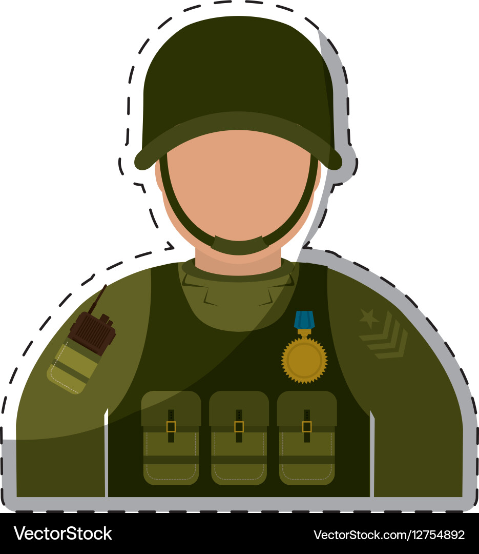 Army related icons image Vector Image