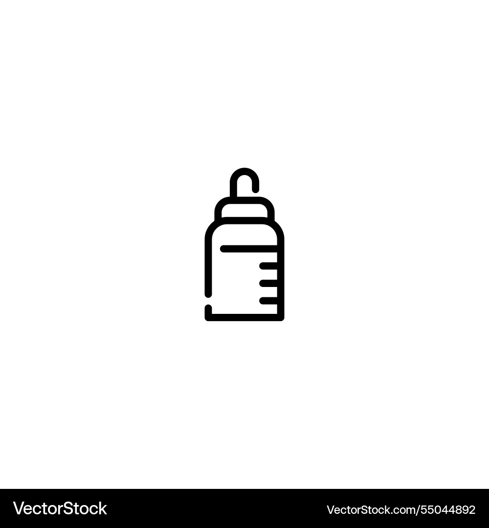 Feeder-incomplete-line-art-icon-template Vector Image