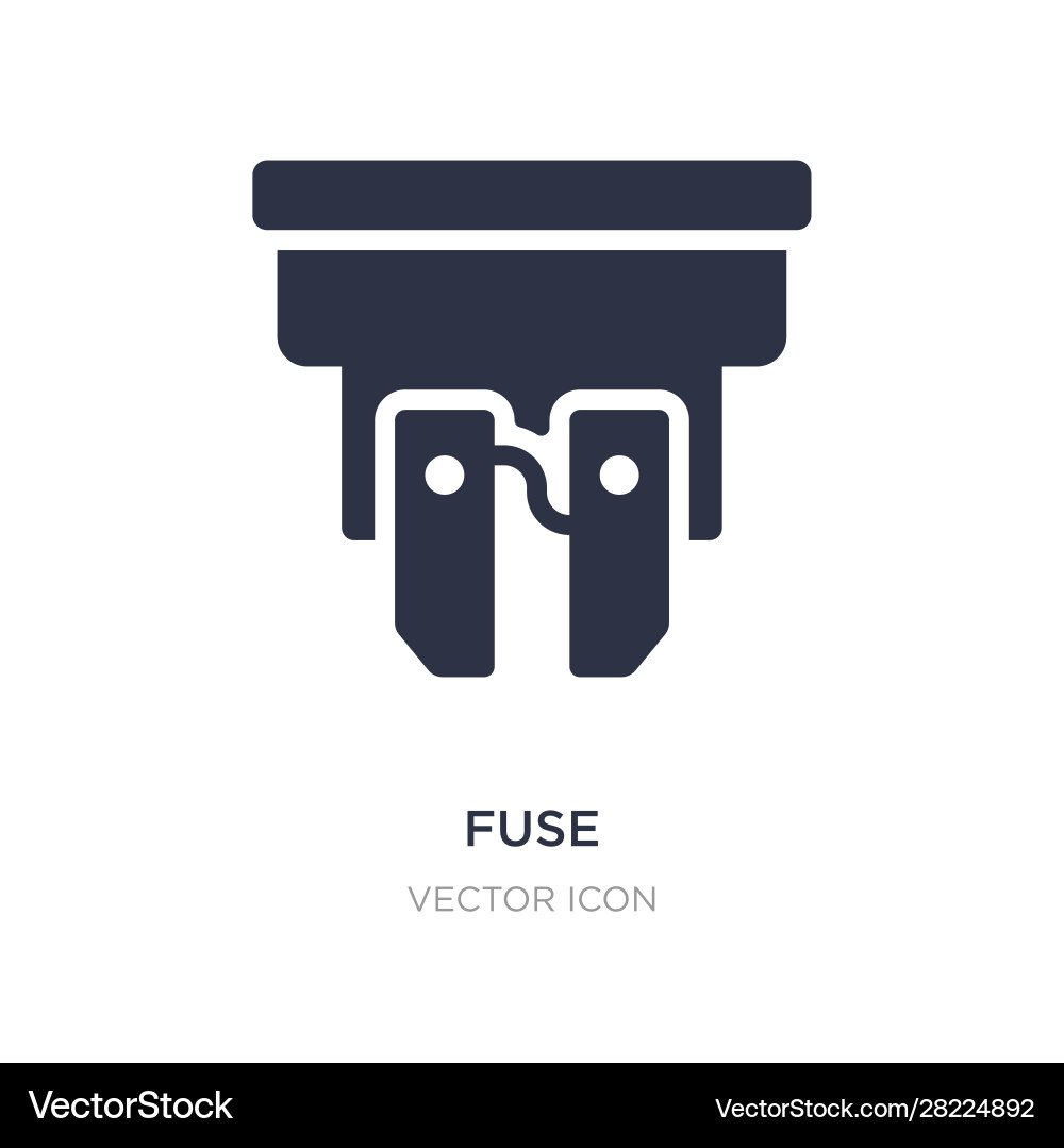 Fuse icon on white background simple element from Fuse icon on white background simple element from vector image