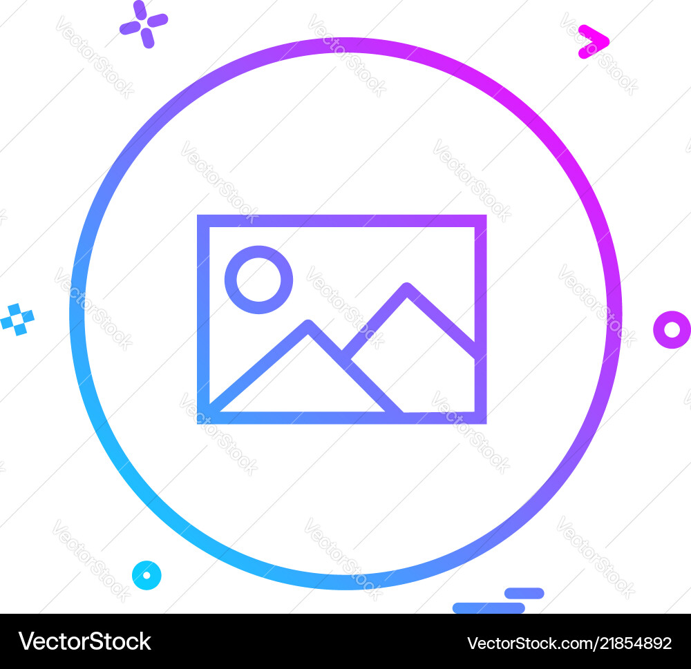 Gellery basic ui icon design Gellery basic ui icon design Vector Image