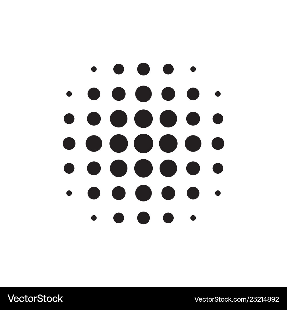 Halftone dots forms Halftone dots forms vector image