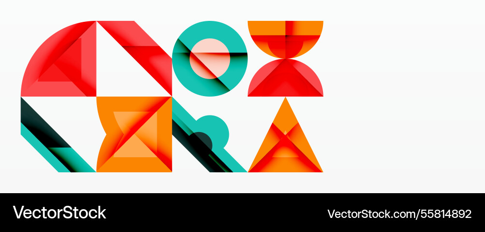 Minimal geometric abstract background circle Vector Image