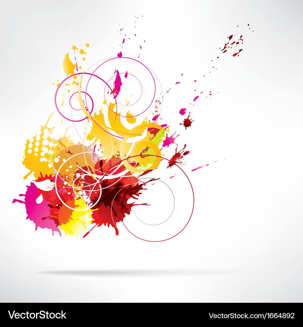 Splash on abstract background Vector Image