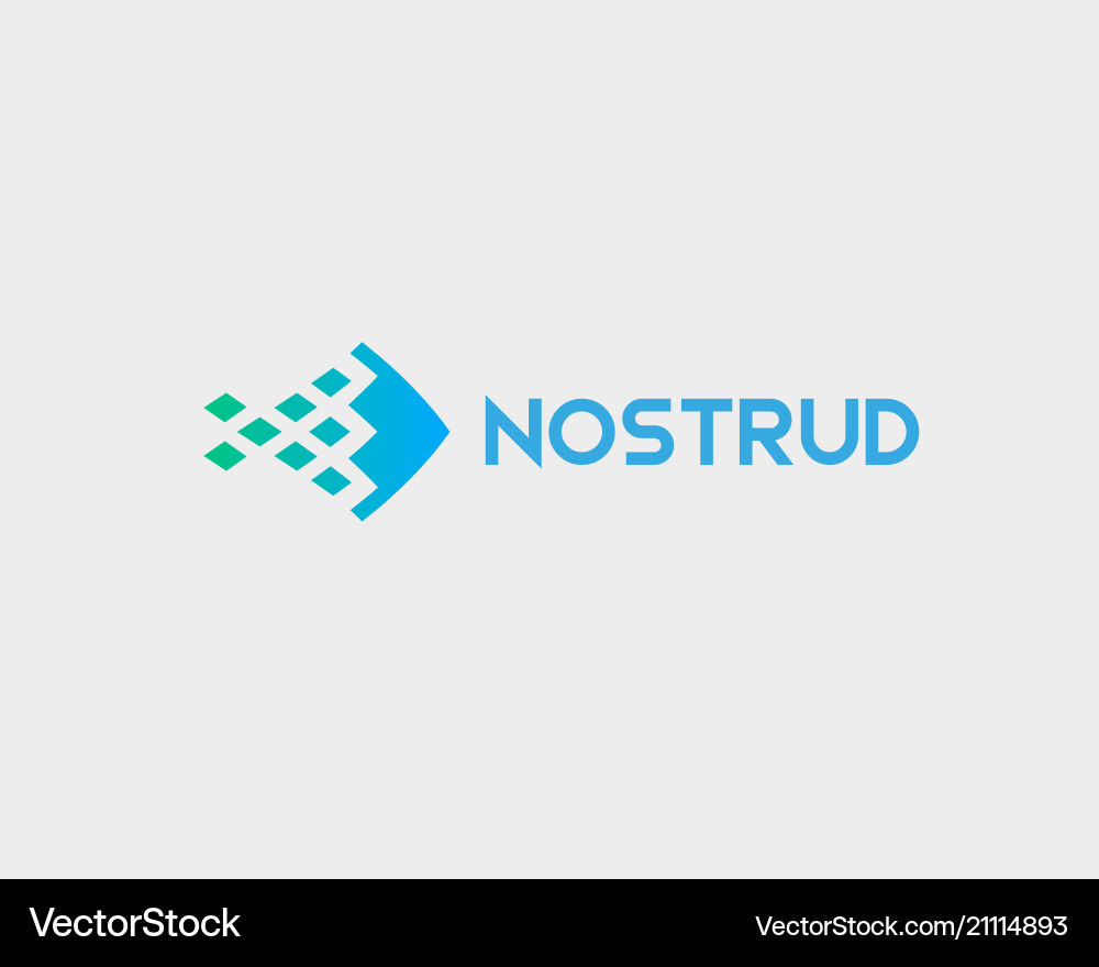 Abstract rocket logo design start arrow fish Abstract rocket logo design start arrow fish vector image