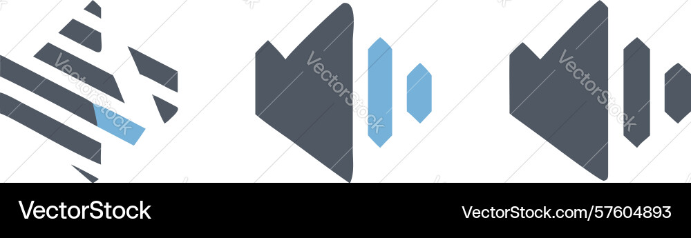 Abstract sound wave pattern design generative ai vector image