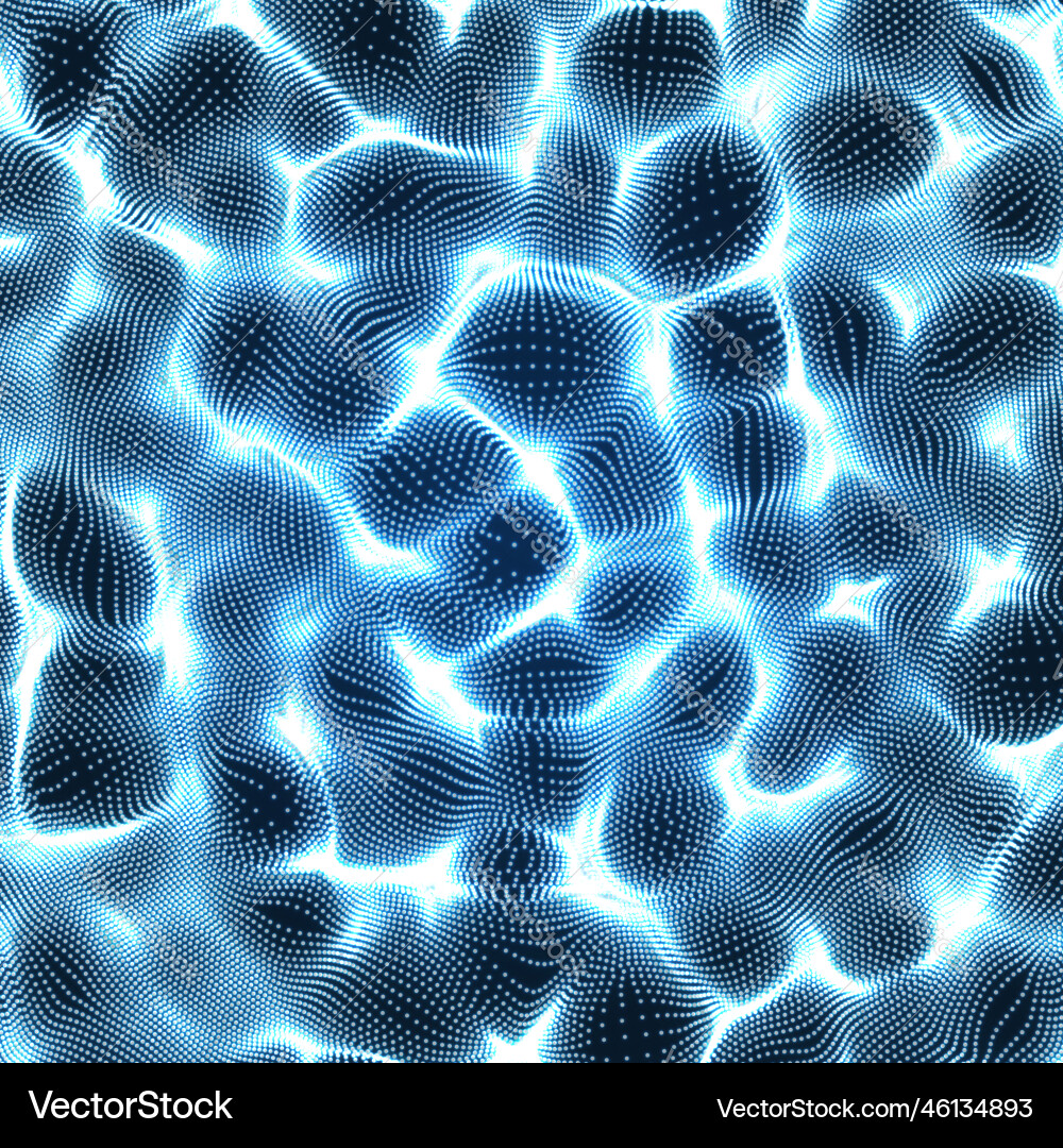 Array with dynamic particles abstract background Vector Image