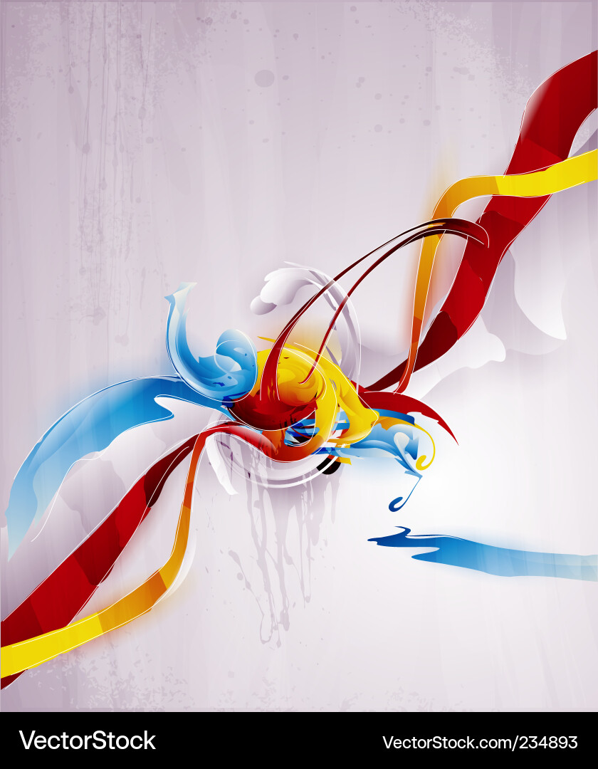 Bright Swirls and Lights Vector Image