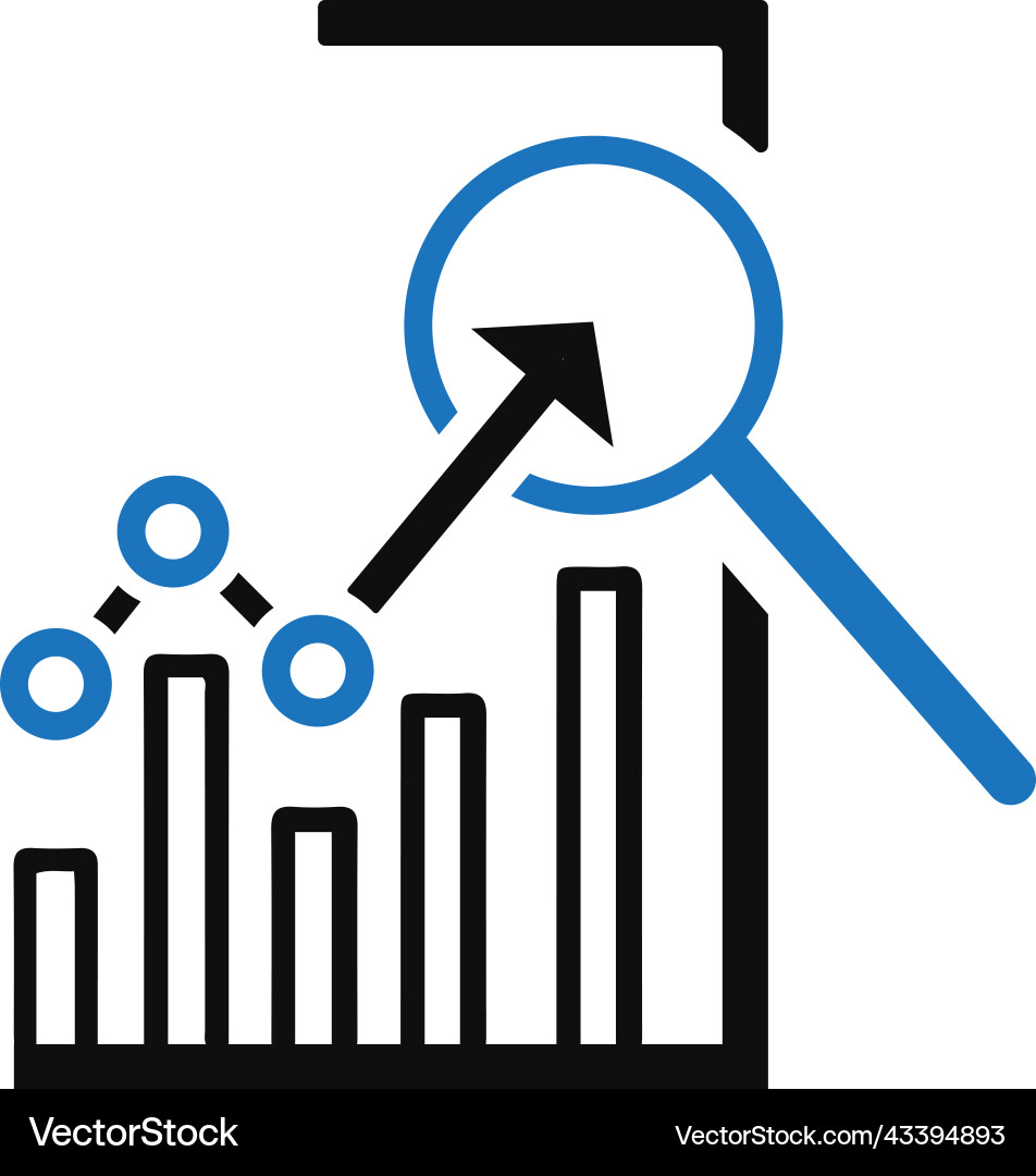 Competitive analysis icon simple editable graphics Vector Image