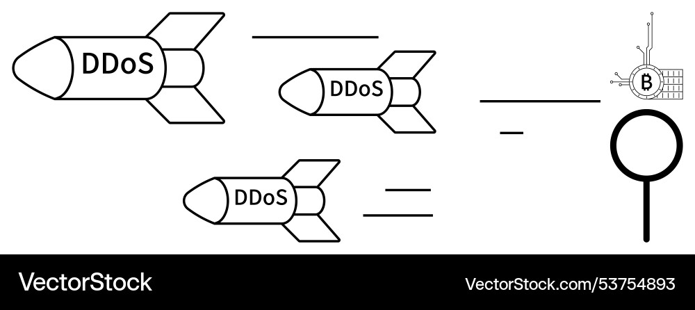Cybersecurity threat - visual representation Cybersecurity threat - visual representation vector image