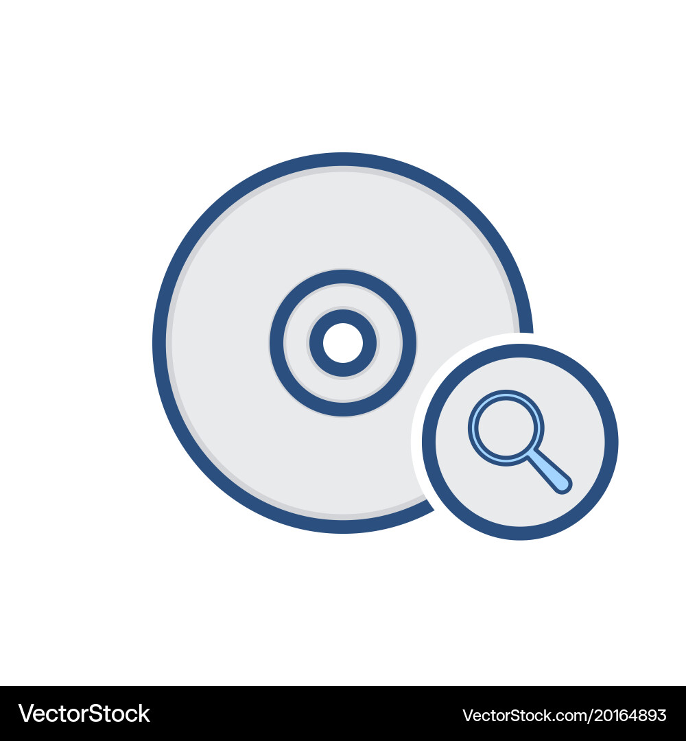 Disk drive hard storage upload icon vector image