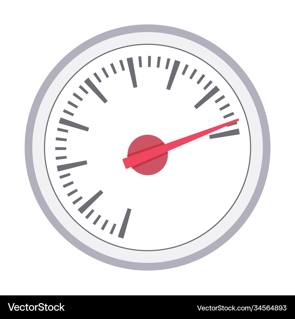 Dynamic Speedometer Isolated on White vector image