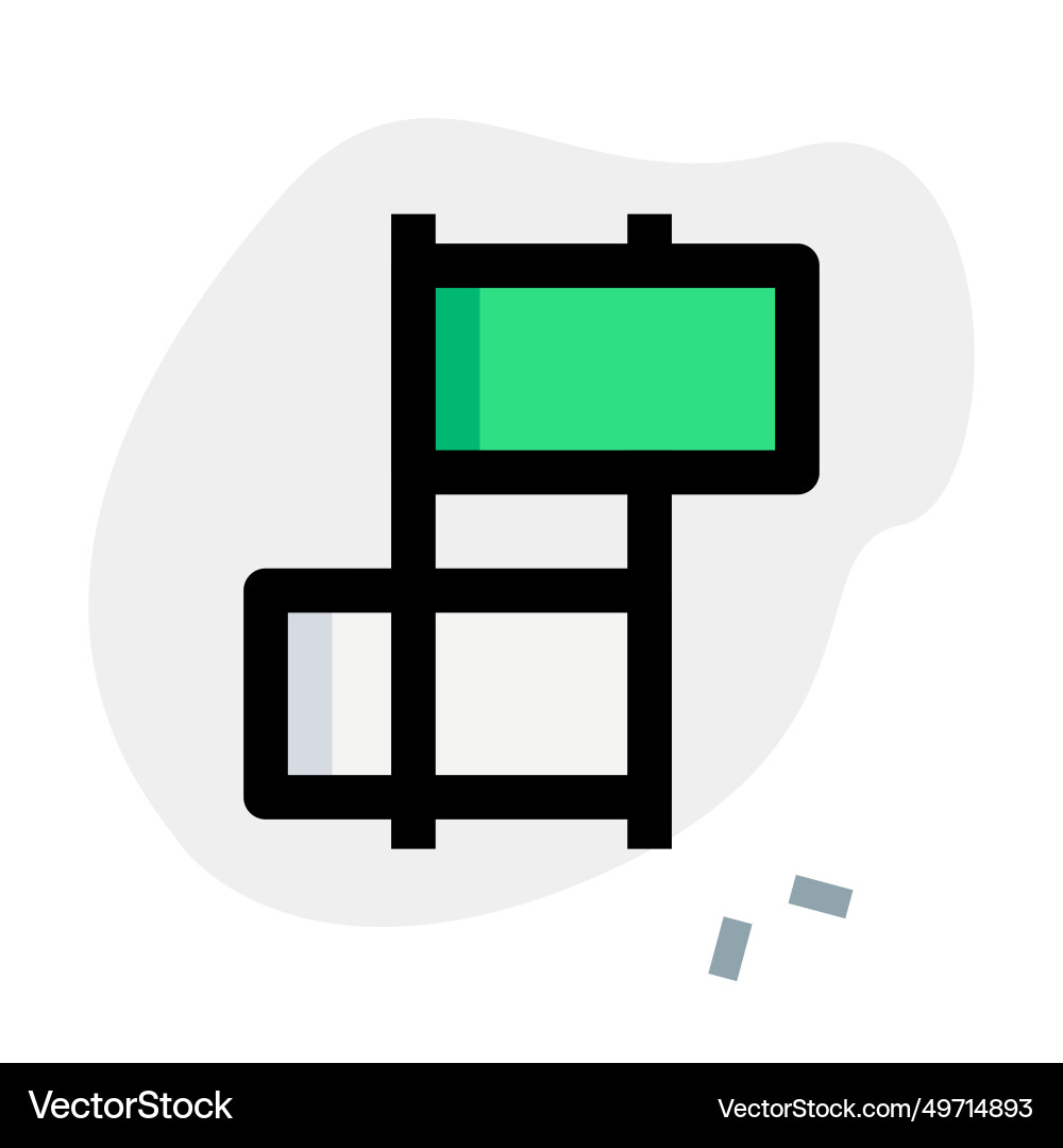 Flags use at station for signals vector image