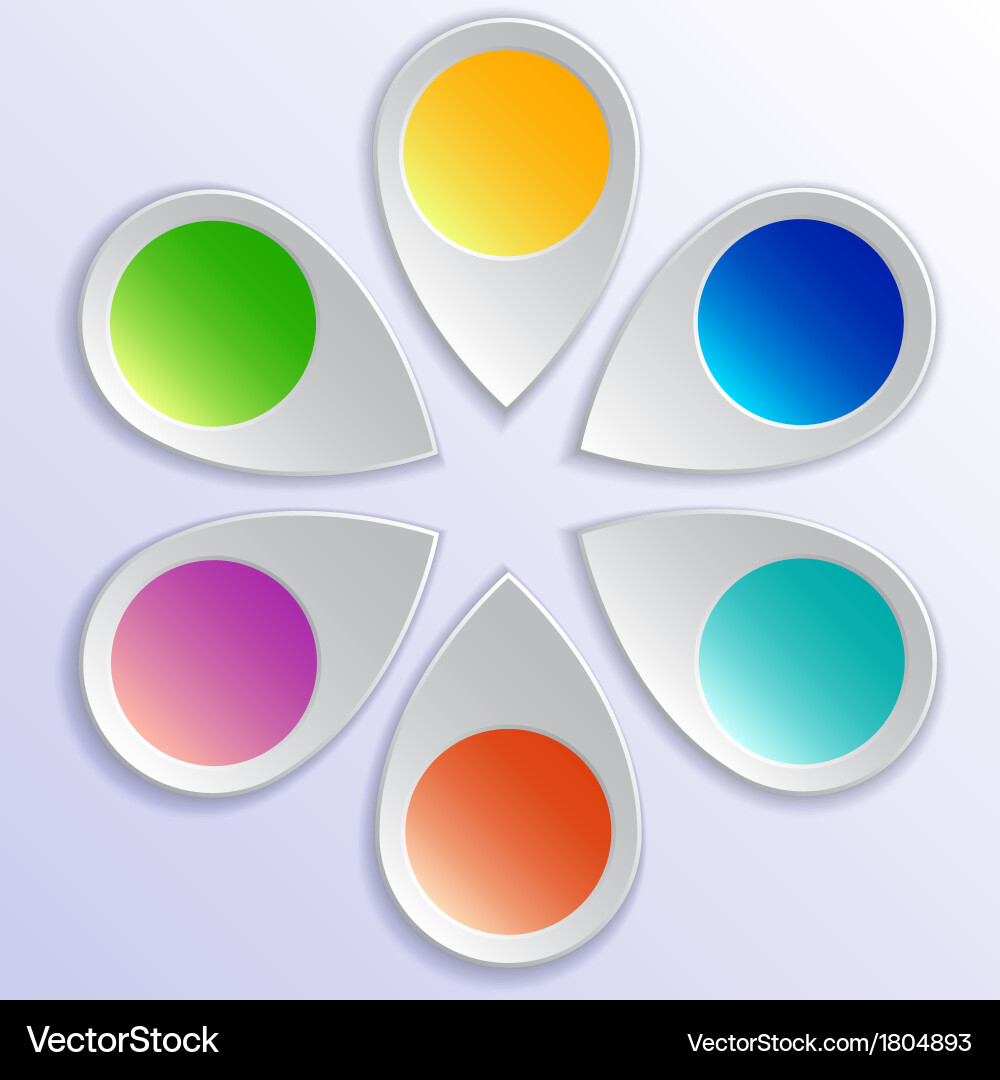 Infographic pointer design elements vector image